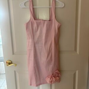 Dillards Light Pink Dress with Bow